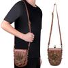 TEMU Transfronteiriça Medieval Retrô PU Indústria Pesada Bolsa Dumpling Nicho Original Feminina Ombro Único Transversal Carteira Móvel para Moedas