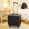 Maleta Ligera de Viaje para Comercio Exterior, Maleta de Cabina con Ruedas Universales, Candado de Contraseña, Maleta Pequeña para Hombres, Mujeres y Estudiantes 18 pulgadas