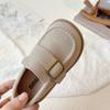 Zapatos de Cuero para Niños 2026 Nuevo Estilo Primavera y Otoño Zapatos de Princesa Estilo Británico para Niñas Suela Suave Versátiles Zapatos para Bebés