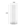 Venta Directa de Fábrica de Floreros de Plástico Imitación Vidrio de Alta Transparencia, Cubos para Flores Ecológicos, Contenedores Hidropónicos Espesados para Plantas y Botellas