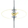 Accesorios para Barandillas, Hierro Fundido, Fundición de Flores, Flor para Escaleras, Decoración de Puertas, Barra Floral para Escaleras, Flor para Columna de Escalera, Flor de Hierro