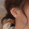 Pendientes de Flor de Ciruelo de Plata Pura S999 para Mujer, Estilo Nicho, Pendientes Florales Versátiles, Lujo Ligero, Estilo Simple, Pendientes de Moda de Plata Pura