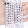 Cuentas de concha blanca redondas transfronterizas 4-10 mm perla de concha cuentas sueltas pulsera DIY collar accesorios de joyería con cuentas al por mayor