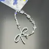 Cadena de Lanyard para Teléfono Móvil con Lazo Azul Sal Marina de Verano Cadena CCD con Cuentas Colgante Pequeño Fresco para Teléfono Móvil Cuerda Anti-Pérdida