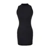 Vestido de Tirantes Estrechos Estilo Puro Deseo Sexy Sin Mangas Falda Bodycon Adelgazante Color Sólido Mini Falda de Chica Caliente Falda Base