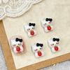 Serie de fresa Hello Kitty accesorios de uñas de dibujos animados lindos amor tridimensional cono gato KT diy accesorios para uñas para usar