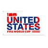 Comercio Electrónico Transfronterizo Copa Mundial 2026 en Estados Unidos, Canadá y México: Parche de Patchwork de Banderas de Estados Unidos y Canadá, Bandera de Torneo, Artículos para Animar
