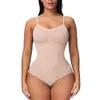 Ropa interior moldeadora de una pieza transfronteriza europea y americana para mujer, control de abdomen, entrepierna abierta, levantamiento de glúteos, sin tirantes, soporte de busto, corsé modelador de cuerpo, bragas triangulares