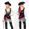 Nuevos Disfraces de Cosplay de Halloween Piratas del Caribe Capitán Jack Sparrow para Adultos, Hombres y Mujeres, Disfraces para Actuaciones Basados en el Guion