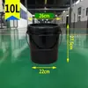 Balde de Água, Balde Selado, Balde para Molho e Tinta, 1/2/6 Peças por Lote, Balde de Plástico de Grau Alimentício com Tampa, 10/20/25L, Unidade kg