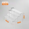 Suporte de Exibição de Acrílico Prateleira Escada para Miniaturas Caixas Surpresa Rack de Exibição Transparente Suporte de Exibição de Bonecas para Uso Doméstico