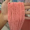 Rosa Pêssego Nude Pérolas de Imitação Alta Swarovski Contas Soltas Contas Redondas Furo Reto Pérolas de Concha Acessórios para Joias DIY Fonte Atacado