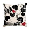 Funda de almohada para el Día de San Valentín Amazon Comercio exterior Transfronteriza Imitación de lino Decoración de boda para el Día de San Valentín Funda de cojín Funda de almohada de amor