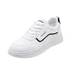 W003 Modernos y Sencillos Zapatos de Piel con Suela Suave para Niñas, Temporada Primavera y Otoño 2026, Tenis Casuales Versátiles y a la Moda