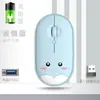 Venda de Fábrica Mouse Sem Fio Fofo 2.4g Carregamento Bluetooth Laptop Escritório Computador Transfronteiriço Amazon Comércio Exterior