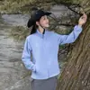Deportes al Aire Libre Cuello Alto Polar Top Chaqueta Polar Cardigan Grueso Cálido Capa Interior para Chaqueta Exterior para Mujer