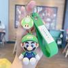 Llavero de Dibujos Animados Super Mario Pvc Muñeco Mario Colgante para Mochila Escolar Pareja Creativo Pequeño Regalo Venta al Por Mayor Versión Q