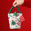 Navidad Nuevo Creativo Bolsita de Terciopelo de Manzana Portátil Bolsa de Regalo de Navidad Caja de Regalo de Manzana Nochebuena Regalos de Navidad
