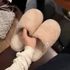 Fábrica de Zapatos Qidan Zapatillas Sencillas de Algodón para Mujer, Temporada Otoño/Invierno, Uso en Interiores del Hogar, Suela Gruesa, Forradas de Felpa, Cálidas, Antideslizantes, Zapatillas de Piel