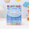 Estilo Japonés Dibujo Animado Sanrio Lápiz Giratorio Lindo Niños Pasteles al Óleo Estudiantes de Primaria 12 Colores Pintura Pincel para Graffiti