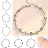Pulsera creativa de diamante de colores en forma de corazón asimétrico Regalo del Día de San Valentín Pulsera simple de diamante en forma de corazón estilo Mori para mujer