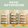 Nuevo Zapatero de 4 Niveles Fácil Montaje Almacenamiento a Prueba de Polvo Zapatero para Dormitorio Zapatero para Entrada Estante Zapatero Sudeste Asiático Transfronterizo