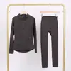 [En Stock] Conjunto de Ropa de Yoga LD New Nine-Point Pants para Mujer, Chaqueta de Fitness de Manga Larga con Cuello Alto para Correr y Deportes