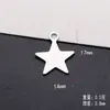 Etiqueta de estrela de cinco pontas em aço inoxidável gravação a laser personalidade etiqueta anti-perda plaqueta pingente oval etiqueta de bagagem etiqueta militar tag de cachorro