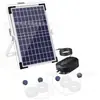 Bomba de Oxigenação Solar para Aquários Externos, Suprimento de Oxigênio de Alta Potência para Lagos Pequenos de Peixes, Máquina de Oxigenação de 10W com Modos Ajustáveis