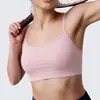 Sujetador de Yoga Transpirable de Tela Transfronteriza con Diseño de Espalda en Forma de Y, Almohadillas Extraíbles en el Pecho, Tirantes Anchos para Soporte y Características Anti-Caída