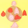 Série Exterior Molde de Biscoito Tenda Desenho Animado 3D Molde de Biscoito Argila DIY Mochila Simulação Molde de Biscoito