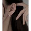Aretes para Hombre 2021 Nuevos Aretes de Moda para Mujer Famosos en Internet Simples Solitarios de Moda Distintivos Aretes de Plata Esterlina para Hombre
