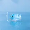 Decoraciones en miniatura, creativas y adorables de delfín multicolor que brillan en la oscuridad para acuarios y peceras - Accesorios DIY y pequeños adornos