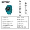 Venta caliente de comercio exterior en stock, reloj electrónico explosivo multifunción, reloj despertador, reloj impermeable, reloj genial para estudiantes de secundaria.