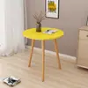 Mesa Redonda Pequeña, Mesa Lateral para Sofá, Mesa Pequeña, Sala de Estar Sencilla, Mirador de Dormitorio, Mesita de Noche Mini, Mesa de Café Redonda para Casa de Alquiler