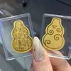 Pegatinas de Teléfono Doradas con Oro Puro 999 para Riqueza Instantánea, Pequeños Regalos para Eventos Empresariales, Mayoreo, Hazte Rico Pronto