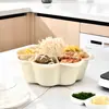Plato para Hot Pot, Plato de Verduras, Cesta de Drenaje, Plato Creativo para Vajilla, Plato para Guarniciones de Ingredientes para Cocina Casera