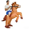 Amazon Disfraz de Caballo Inflable Caballo de Performance Personaje de Escenario Atrezo Disfraz Caballo con Silla Roja Halloween Transfronterizo