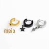 Versão coreana de brincos pentagonais simples de raio em aço titânio para homens brincos atacado ebaywish brincos femininos fornecimento no local