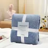 Manta de franela gruesa con diseño de piña a cuadros para bebé, manta de franela, manta para mascotas, manta de aire acondicionado, manta de felpa de coral para regalo