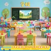 Decoración de Escena para la Temporada de Regreso a Clases 2026 para Preescolar y Arreglo de Ambiente de Salón de Clases, Señales y Decoraciones de Mesa para Escuelas Primarias y Secundarias, Creando un Sentido de Atmósfera Ceremonial