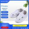 Fábrica em estoque PU Branco 4 furos sapatos oficina sem poeira antiderrapante sola macia confortável masculino e feminino malha respirável sapatos de proteção