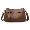 Bolsa de Couro Macio para Mulheres 2026 Nova Tendência Bolsa de Couro PU para Mulheres de Meia-Idade Grande Capacidade Bolsa de Mãe Bolsa Transversal Presente de Aniversário