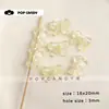 Cuentas de Lazo con Agujero Horizontal Acrílicas para Manualidades DIY Sueltas Accesorios Versátiles Serie Rosa y Morado