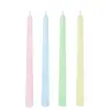 Velas Cónicas Largas de Colores Románticas Sin Humo Decoración Europea para Bodas y Banquetes