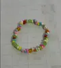 Arco-Íris de Verão ~ Dopamina Fresco Colorido Design de Nicho Doce Arco-Íris Estrela Corda Elástica Pulseira Joia