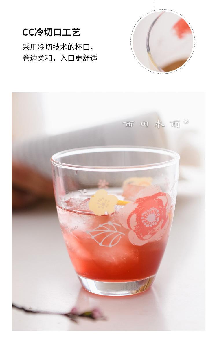 粉红玫瑰玻璃杯