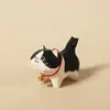 Chaveiro Pingente Escultura em Madeira Artesanal Gato Laranja Gordo Pingente de Gato Vaca Fofo para Mochila Escolar Presente para Mulheres Melhor Amiga