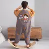 Pijama de una pieza para niño, nuevo traje de gateo de algodón puro para niño de primavera y otoño, ropa de casa para bebé, saco de dormir de una pieza para niños