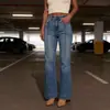 Jeans de Pierna Ancha Acampanados de Tiro Alto Adelgazantes Lavados Retro Estilo Nuevo para Mujer Primavera/Verano 2026 Transfronterizos